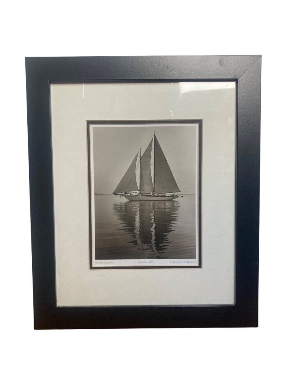 Mystic Seaport Rosenfeld Collection Framed Print Sachem 1925 Nautical Photograph